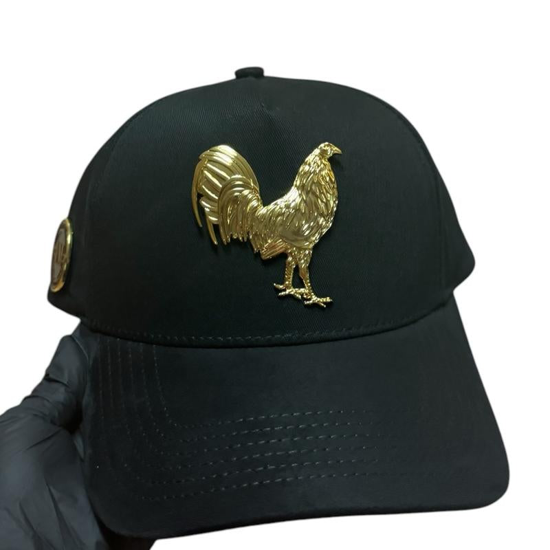 The Golden Rooster Suede Snapback Cap - High Quality