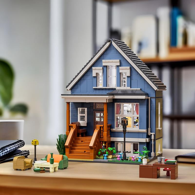 Tiktokshopblackfriday Brick Shame Family House Building Set – DIY Home Construction Blocks Kit with Detailed Rooms & Furniture, Creative Display Gift for Kids, Teens & Adults