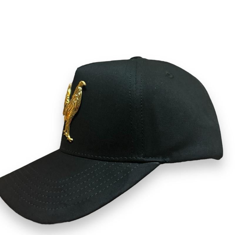 The Golden Rooster Suede Snapback Cap - High Quality